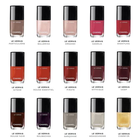 chanel colour|chanel nail polish colour chart.